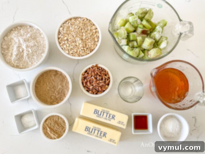 rhubarb bars ingredients