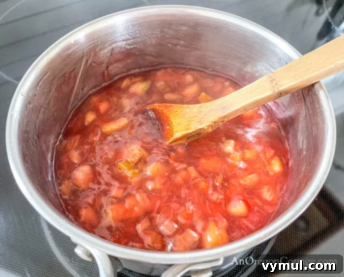 rhubarb bars filling