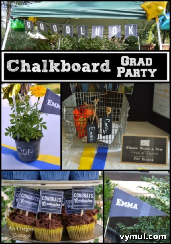 Chalk Your Path Graduation Celebration 2 Chalkboard Graduation Party - An Oregon Cottage