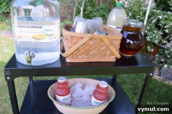 Chalk Your Path Graduation Celebration 9 Grad Party Drinks Station - An Oregon Cottage