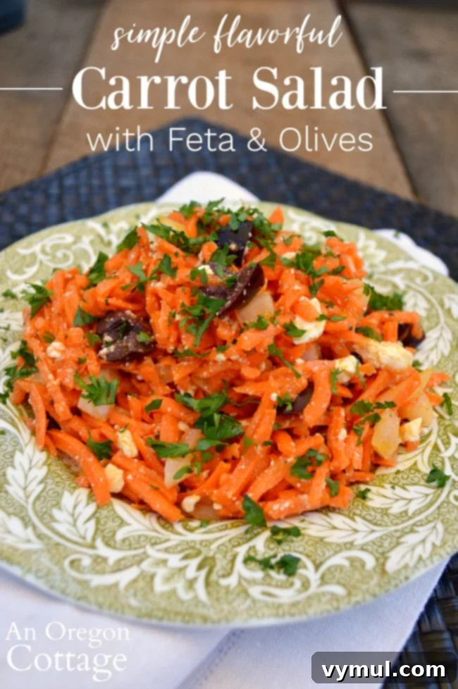 Vibrant Carrot Feta and Olive Salad 2 Simple Carrot Salad with Feta