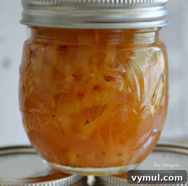 Onion Mastery: From Garden to Gourmet 6 Sweet Onion Marmalade Jar - An Oregon Cottage