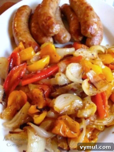 Onion Mastery: From Garden to Gourmet 7 Roasted Sausages with Peppers and Onions - An Oregon Cottage