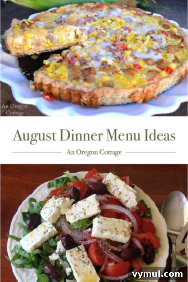 August Dinner Menu Ideas: Easy, Healthy, and Seasonal Recipes for Families