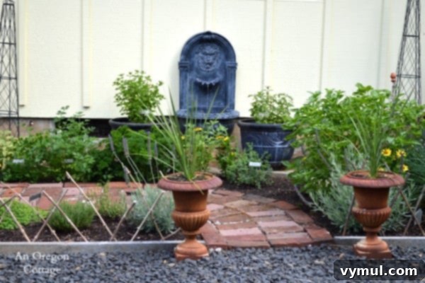 Unlock Ancient Beauty Age Faux Stone for Your Fountain 11 DIY Aged Plastic Fountain in Herb Garden