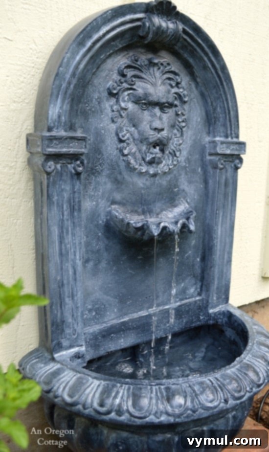 Unlock Ancient Beauty Age Faux Stone for Your Fountain 4 DIY Aged Plastic Fountain Side View