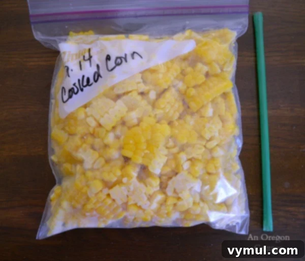 The Ultimate Guide to Freezing Corn: Blanched, Raw, and Whole Cob Methods 6 Blanched corn kernels being prepared for freezing
