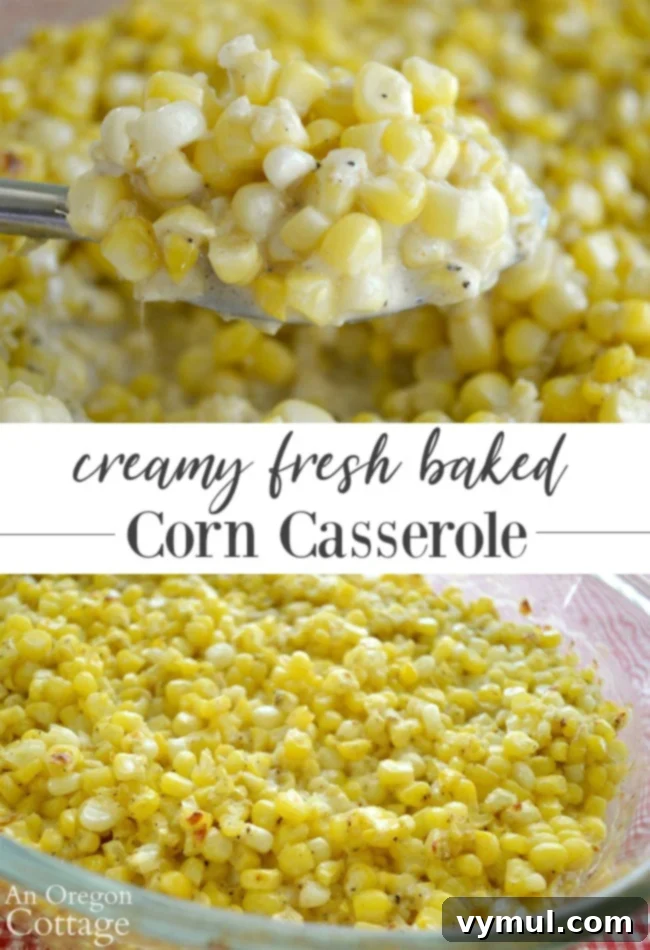 Irresistible Creamy Baked Corn 2 Creamy fresh baked corn casserole