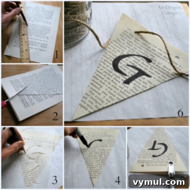 Seasonal Book Page Banner Steps - An Oregon Cottage