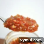 jalapeno pepper jelly on spoon
