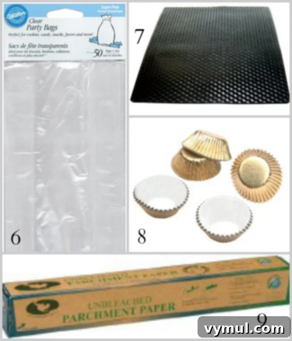 The Ultimate Baking Arsenal: 14 Tools and 11 Key Ingredients 4 Additional favorite baking tools and ingredients for home bakers, arranged aesthetically.