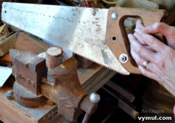 Craft Your Own Rustic Branch Place Card Holders 5 Handsawing Wood Place Card Holders to create the slot