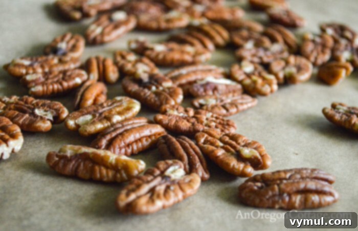 toasting pecans