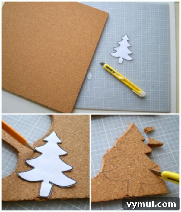 Designer Look Glitter Cork Ornaments 3 Cutting Cork Christmas Ornaments