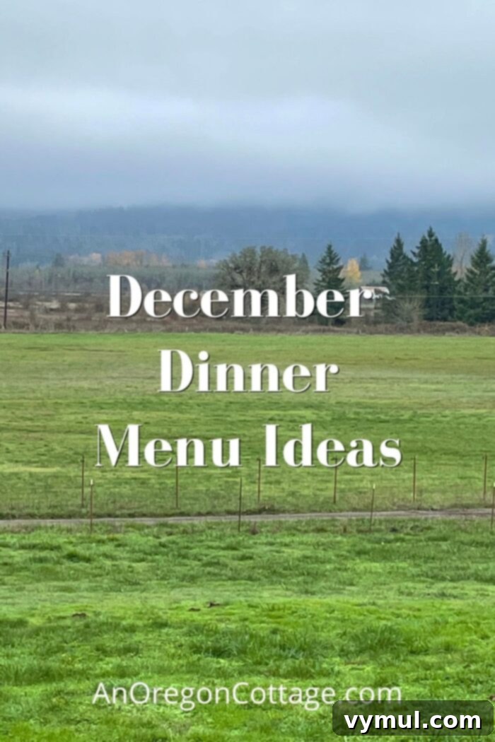 Festive December Dinner Menus 2 December Dinner Menu Ideas