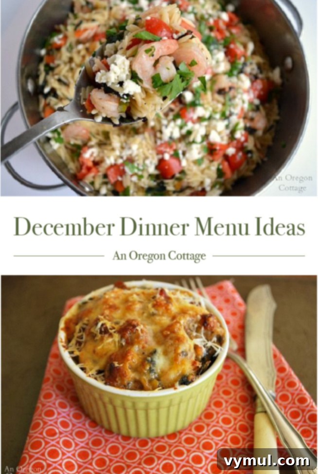 Festive December Dinner Menus 10 December Menu Ideas