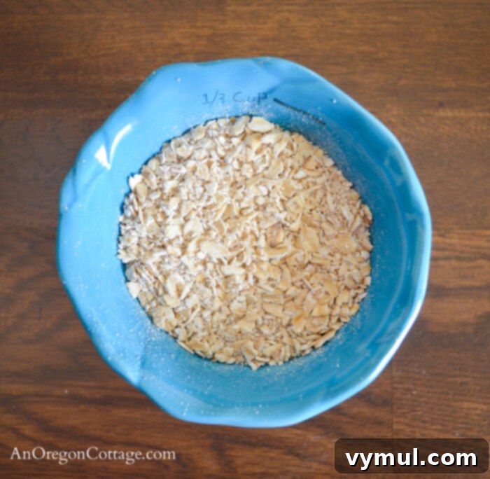 chopped oats for pancakes
