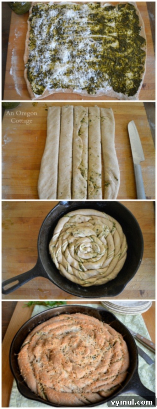 Simple Pesto Swirl Bread 3 Quick and Easy Twisted Pesto Bread, a simple yet delicious recipe