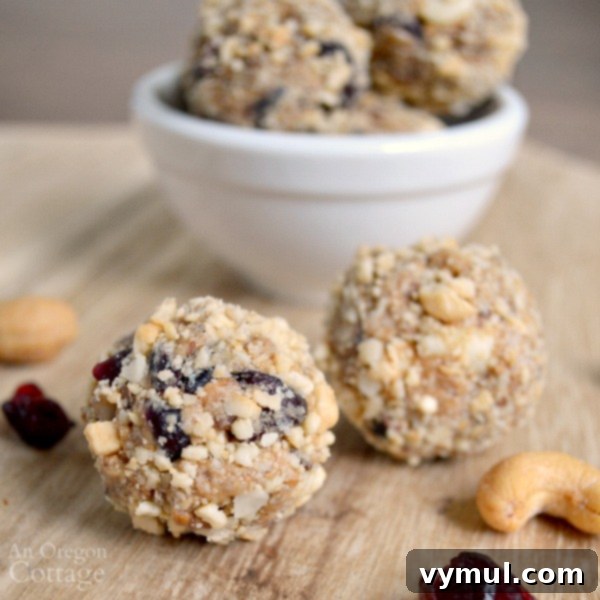 Cashew butter granola bites