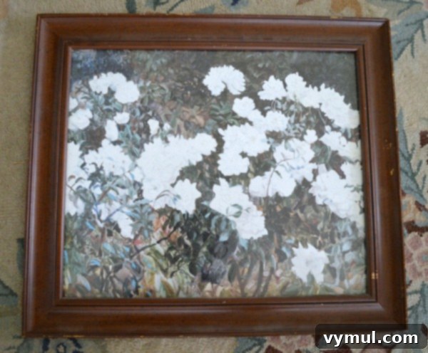 Weathered Framed Chalkboard From Picture-Before