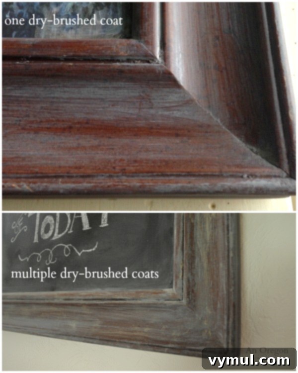 Creating Weathered Frame on DIY Chalkboard From a Picture