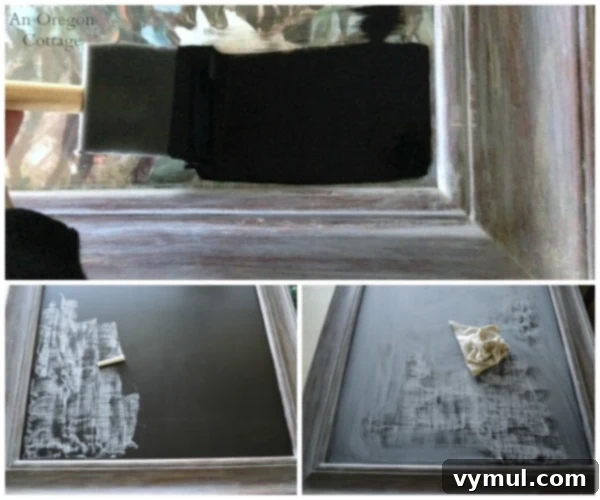 Creating Chalkboard on an Existing Glass Picture