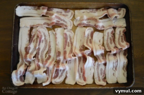 Freeze Slices of Bacon for Recipes and Convenience