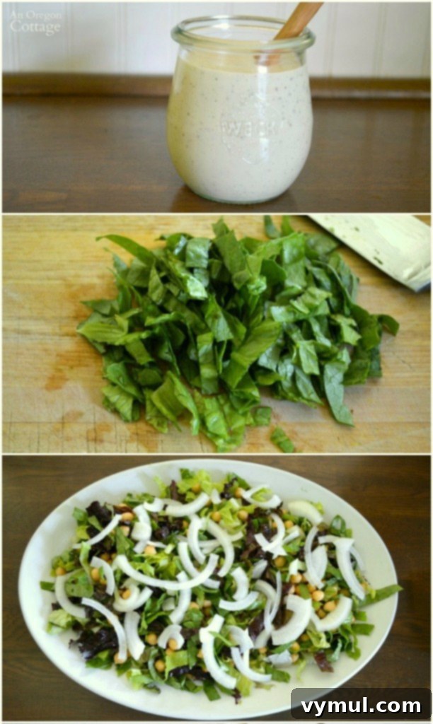 Gourmet Steak Salad with Zesty Garlic-Pepper Cream 3 Main Dish Steak Salad with Creamy Garlic-Pepper Dressing takes just minutes to put together with leftover grilled steak