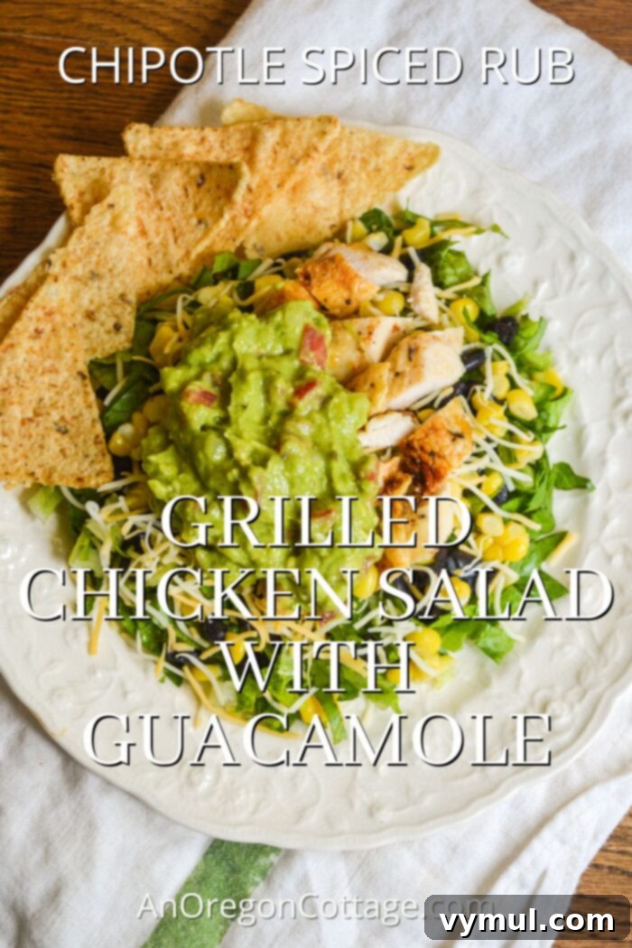 chipotle spiced grilled chicken salad