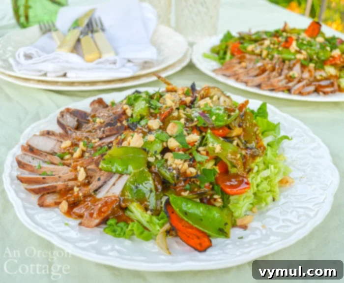 Thai Grilled Pork-Vegetable Salad - a complete and stunning dish