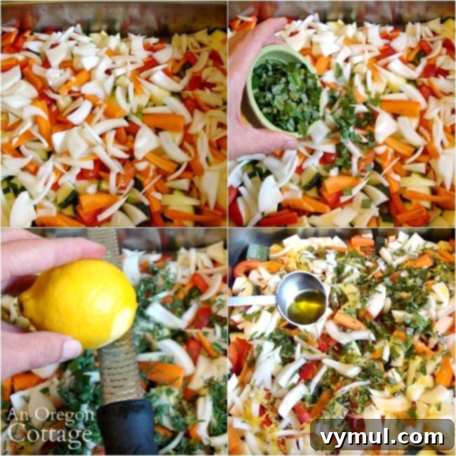 Garden-Fresh All Year: 36+ Ways to Preserve Vegetables by Freezing, Drying, Canning, and Fermenting 10 Making Freezer Lemon Garlic Roasted Vegetables