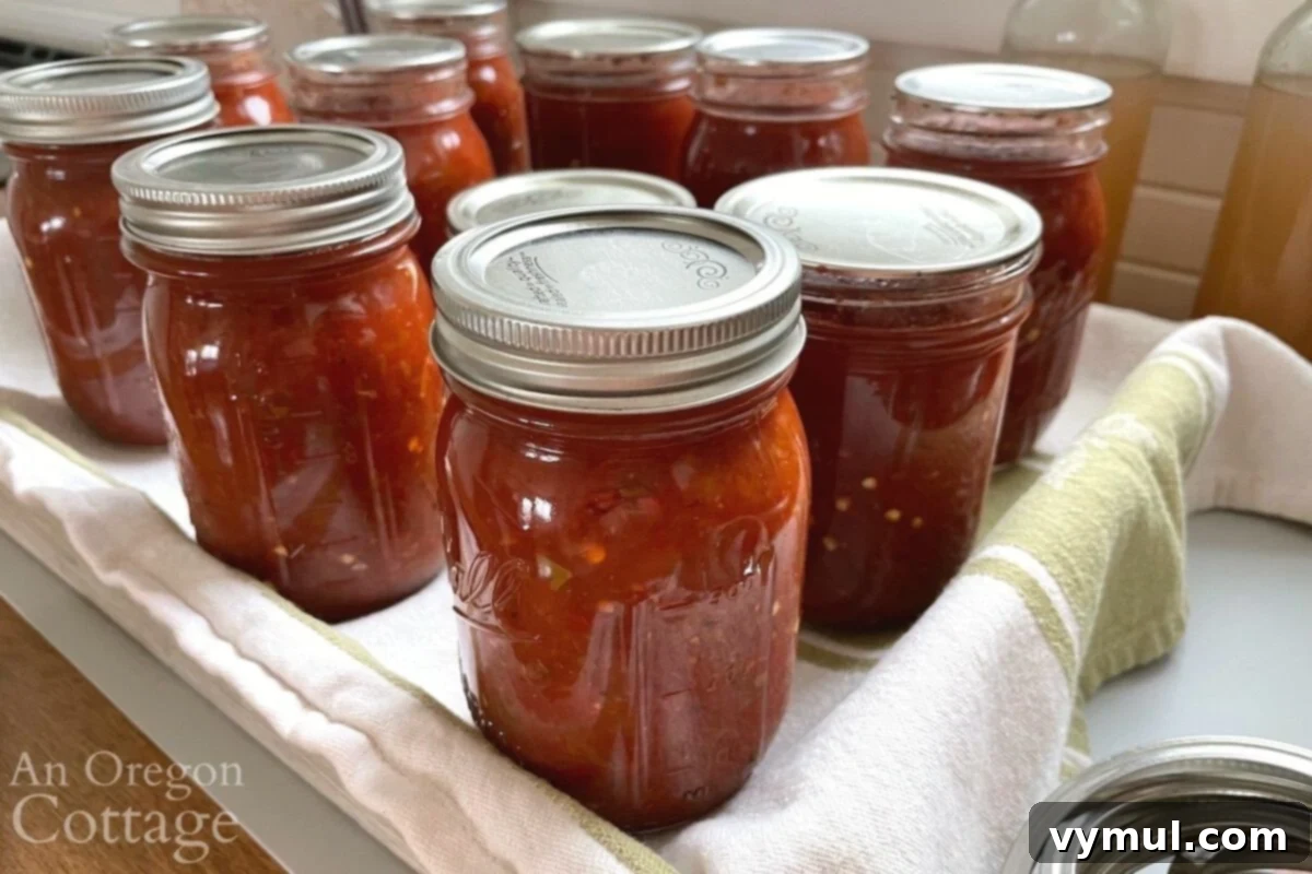 Garden-Fresh All Year: 36+ Ways to Preserve Vegetables by Freezing, Drying, Canning, and Fermenting 18 canned salsa jars