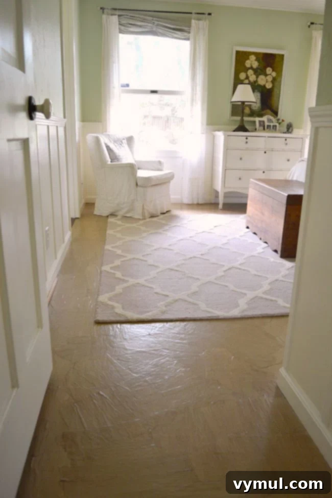 DIY Floating Floor Makeover 3 DIY Floating Floor Before