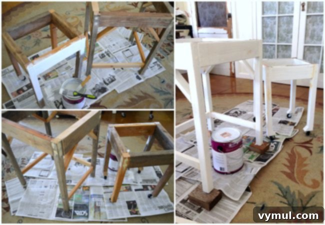 Upcycled Wood Stacking Tables 5 Making DIY Nesting Side Tables