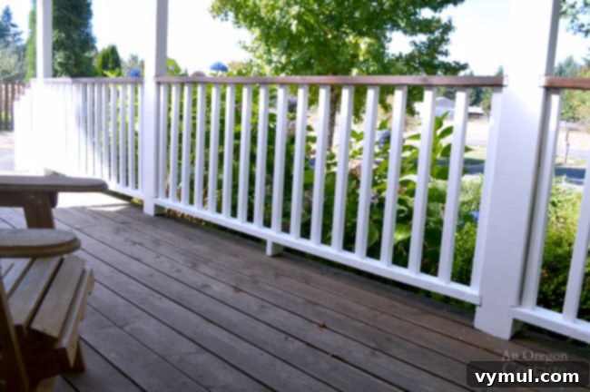 Fall Porch Railing Repaint: Why Now, How To Do It 11 Freshly repainted porch railings