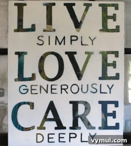 Inventive DIY Presents for Children and Adolescents 5 Thrift-painting-to-Word-Art