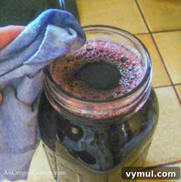 wiping jar rims before sealing