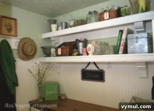 Ballard Style shelves Ballard Style Mud Room Shelves - An Oregon Cottage