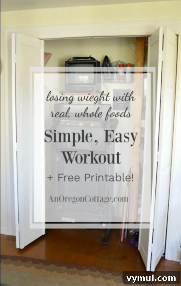 This easy workout routine covers the bases of gentle resistant training for healthy bones and muscles and aerobics for heart health with a free printable that fits into any lifestyle.