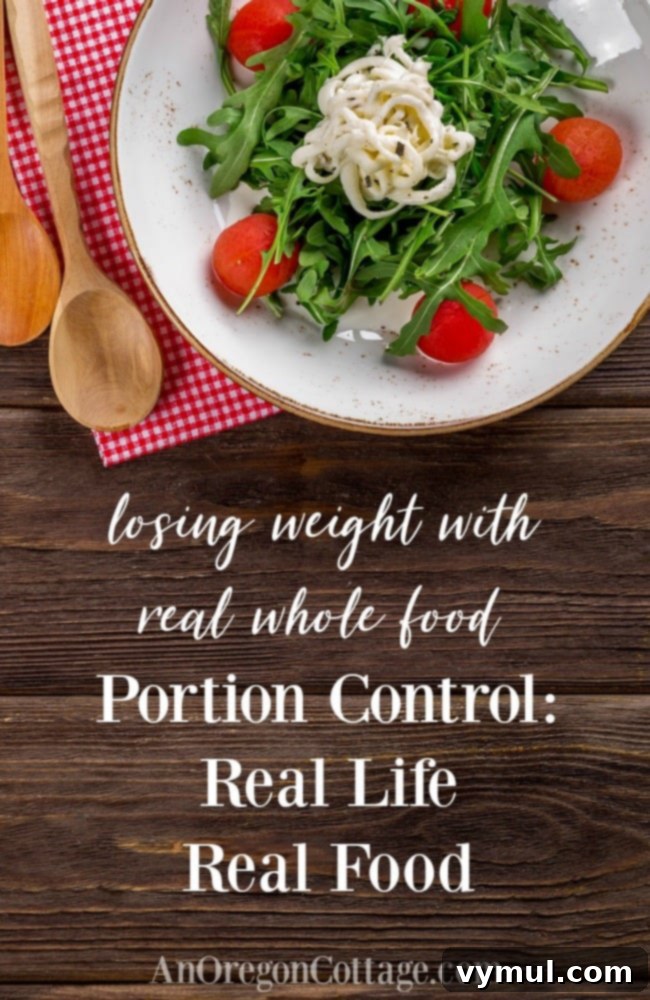 Portion control-real life real food