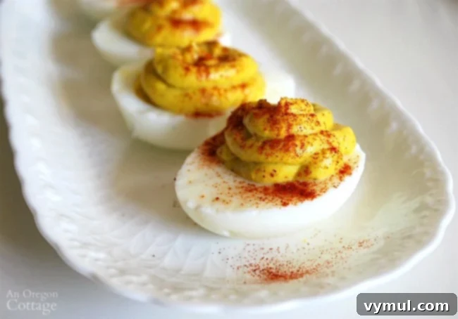 Curried Deviled Eggs appetizer