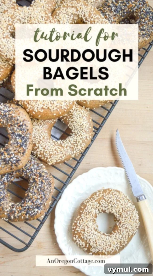 how to make sourdough bagels