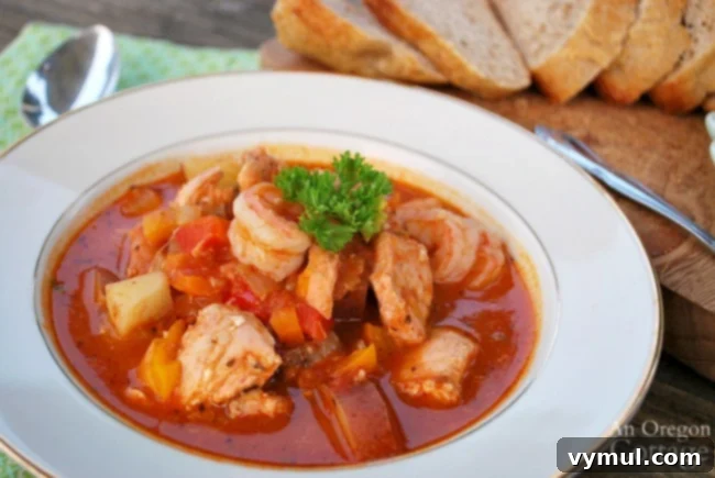 Coastal Catch Tomato Stew 3 tomato seafood stew close in bowl