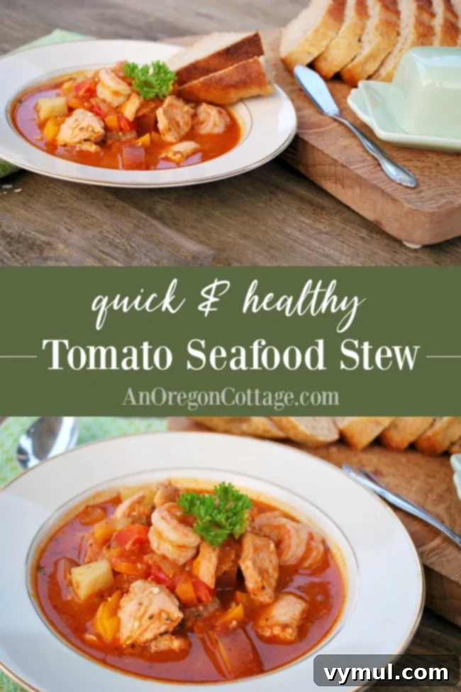 Coastal Catch Tomato Stew 6 tomato seafood stew pin image