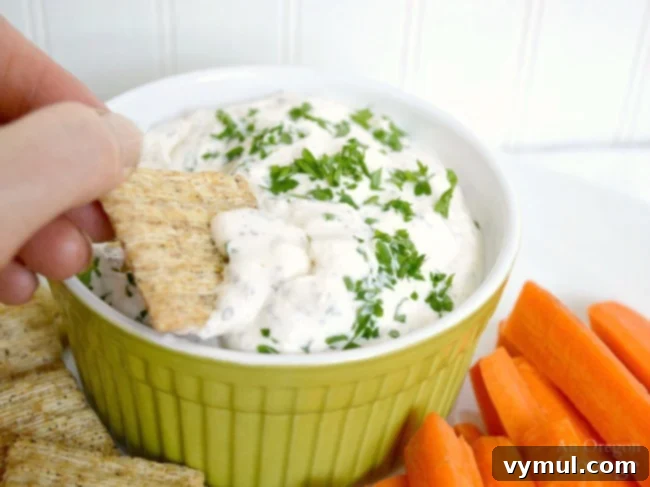 Homemade creamy feta dip also makes a versatile salad dressing