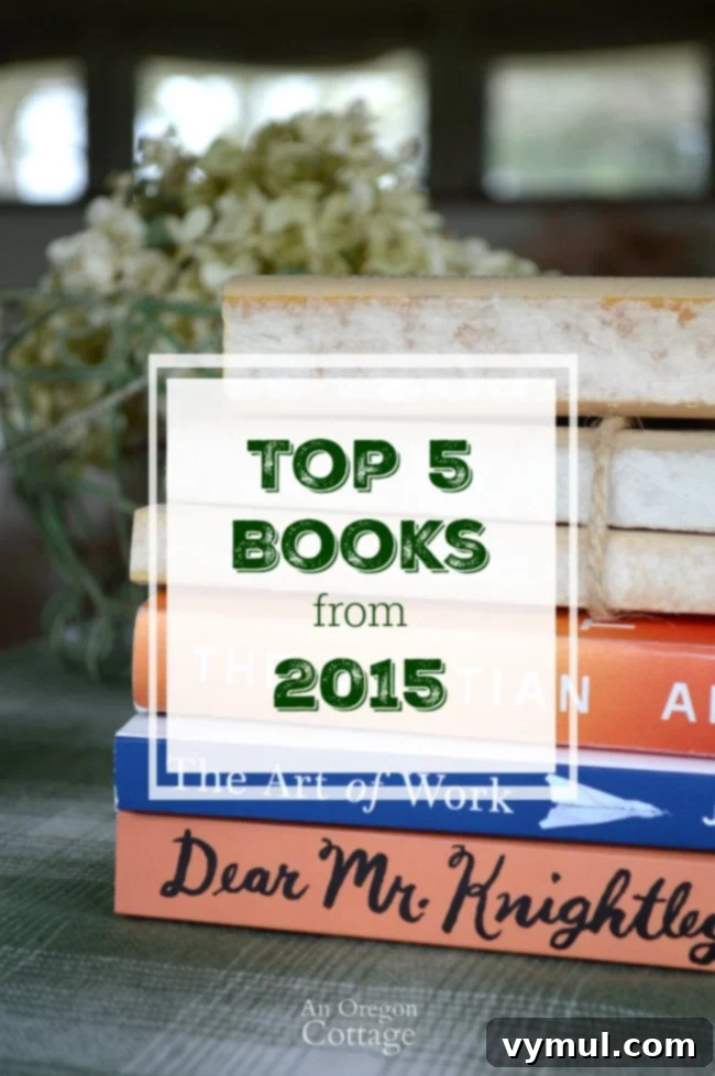 Top 5 Books from 2015 - Details and reasons these five books made it to the top of the list for 2015 and why they just might be must-reads for you, too.