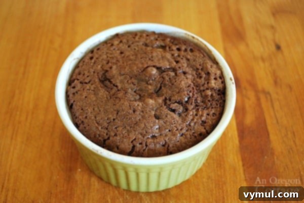 Easy Lava Cakes in ramekin