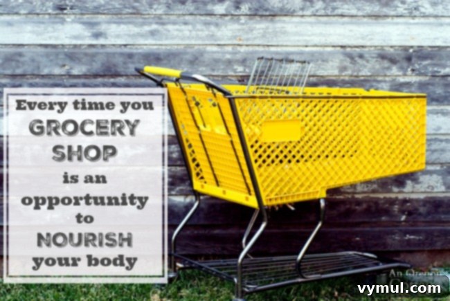 Grocery Savings Secrets Shop Wisely Spend Less 4 A person pushing a grocery cart filled with fresh produce, symbolizing that every shopping trip is an opportunity for nourishing choices.