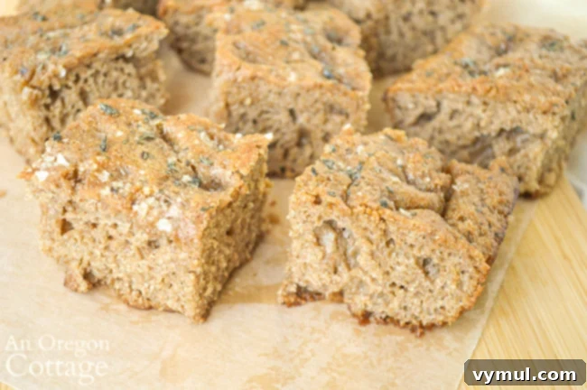 easy sourdough focaccia pieces with herbs