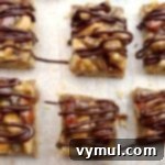 Decadent Chocolate Nut Squares 6 Chocolate Drizzled Nut Squares Cookie Bars